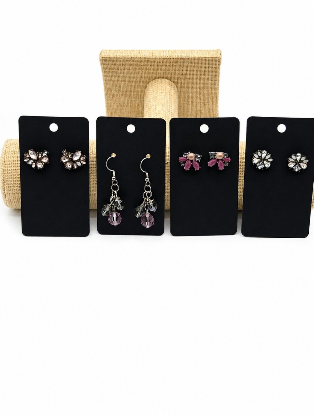 LOT of Fashion Earrings Swarvoski Crystal Loft 4 Pair Total
